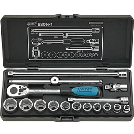 HAZET Composition De Douilles 3/8'', 16 Pièces 3 HAZET Composition De Douilles 3/8'', 16 Pièces