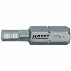 HAZET 2204-2 EMBOUT-TOURNEVIS HEXAGONE MASSIF À 6 PANS INTÉRIEURS 1/4'' TAILLE 2 LONGUEUR 25 MM