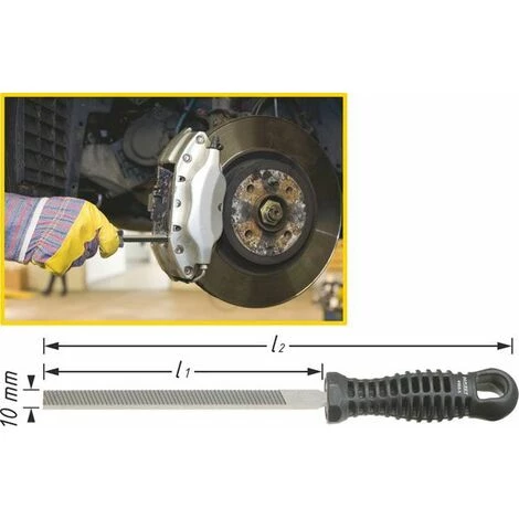 Hazet Lime Pour étrier De Frein - Longueur Totale: 265 Mm - 4968-5 3 Hazet Lime Pour étrier De Frein - Longueur Totale: 265 Mm - 4968-5