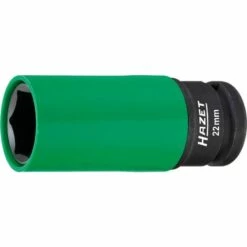 Hazet Douille à 6 Pans à Chocs - Carré Creux 12,5 Mm (1/2 Pouce) - Profil Traction à 6 Pans Extérieurs - Taille: 22 - Longueur Totale: 85 Mm - 903SLG-22