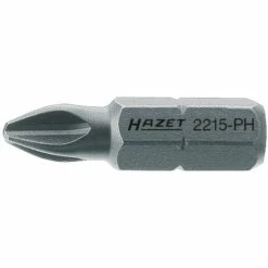 HAZET 2215-PH2 HAZET EMBOUT-TOURNEVIS (BIT) 2215-PH2 HEXAGONE MASSIF 6,3 (1/4 POUCE) PROFIL PHILLIPS PH TAILLE: PH2 LONGUE