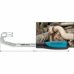 Hazet Clé Pour Le Compresseur Turbo - Profil à 12 Pans Extérieurs - Taille: 15 - Longueur Totale: 266 Mm - 2849-15