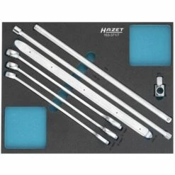 Hazet Jeu D'outils - Profil Traction à 12 Pans Extérieurs, Profil à 6 Pans Extérieurs, Carré Massif 12,5 Mm (1/2 Pouce), Carré Massif 20 Mm (3/4 Pouce) - Nombre D'outils: 7 - 163-371/7