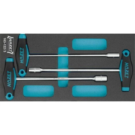 Hazet Jeu De Clés à Douilles - Profil à 6 Pans Extérieurs - Nombre D'outils: 3 - 163-122/3 3 Hazet Jeu De Clés à Douilles - Profil à 6 Pans Extérieurs - Nombre D'outils: 3 - 163-122/3