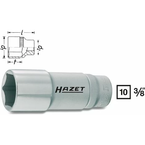Hazet Douille à 6 Pans - Carré Creux 10 Mm (3/8 Pouce) - Profil Traction à 6 Pans Extérieurs - Taille: 21 - Longueur Totale: 70 Mm - 880LG-21 3 Hazet Douille à 6 Pans - Carré Creux 10 Mm (3/8 Pouce) - Profil Traction à 6 Pans Extérieurs - Taille: 21 - Longueur Totale: 70 Mm - 880LG-21