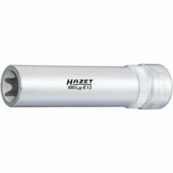 Hazet Douille TORX - Carré Creux 10 Mm (3/8 Pouce) - Profil TORX Extérieur - Taille: E 12 - Longueur Totale: 65 Mm - 880LG-E12