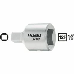 Hazet Douille Mâle Pour Service De Vidange - Carré Creux 12,5 Mm (1/2 Pouce) - Profil De Carré Femelle - Taille: 10 - Longueur Totale: 36 Mm - 3702-1