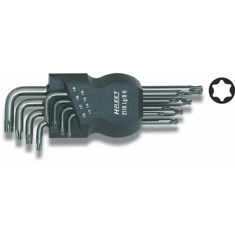 Hazet Jeu De Clés Mâles Coudées - Profil TORX Intérieur - Nombre D'outils: 8 - 2116LG/8H 3 Hazet Jeu De Clés Mâles Coudées - Profil TORX Intérieur - Nombre D'outils: 8 - 2116LG/8H