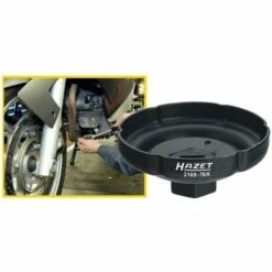 Hazet Clé Pour Filtres à Huile - Carré Creux 12,5 Mm (1/2 Pouce) - Profil à Rainures - 2169-76K