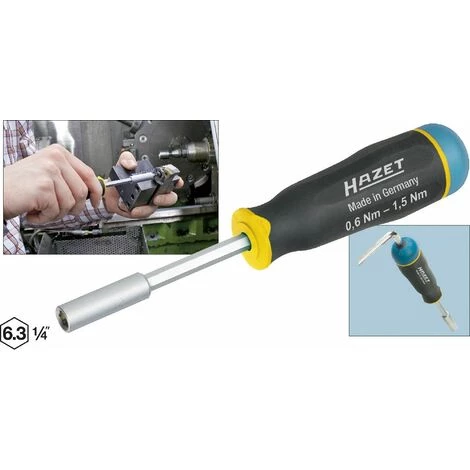 Hazet Tournevis Dynamométrique - Tolérance: 10% - Hexagone Creux 6,3 (1/4 Pouce) - Nm Min.-max.: 0.4 - 1.4 - Nombre D'outils: 3 - 6001-1.4/3 3 Hazet Tournevis Dynamométrique - Tolérance: 10% - Hexagone Creux 6,3 (1/4 Pouce) - Nm Min.-max.: 0.4 - 1.4 - Nombre D'outils: 3 - 6001-1.4/3