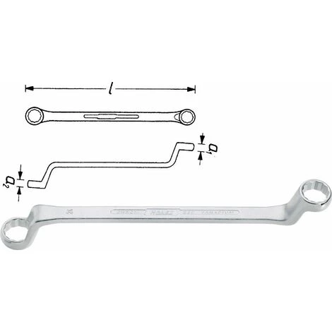 Hazet Clé Polygonale Double - Profil à 12 Pans Extérieurs - Taille: 21 X 22 - Longueur Totale: 295 Mm - 630-21X22 3 Hazet Clé Polygonale Double - Profil à 12 Pans Extérieurs - Taille: 21 X 22 - Longueur Totale: 295 Mm - 630-21X22