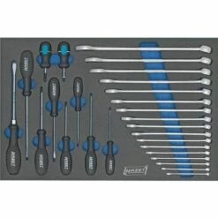 Hazet Jeu D'outils, Clés Mixtes, Tournevis - Profil Phillips PH, Profil à Fente, Profil Traction à 6 Pans Extérieurs - Nombre D'outils: 27 - 163-58/27
