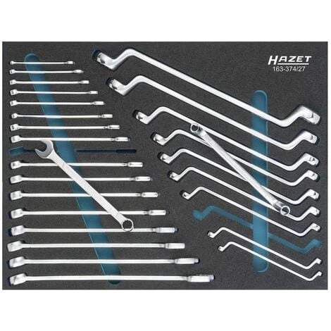Hazet Jeu De Clés De Serrage - Profil à 12 Pans Extérieurs, Profil Traction à 12 Pans Extérieurs, Profil à 6 Pans Extérieurs - Nombre D'outils: 27 - 163-374/27 3 Hazet Jeu De Clés De Serrage - Profil à 12 Pans Extérieurs, Profil Traction à 12 Pans Extérieurs, Profil à 6 Pans Extérieurs - Nombre D'outils: 27 - 163-374/27