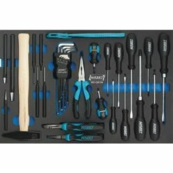 Hazet Jeu D'outils Universels - Profil Phillips PH, Profil à Fente, Profil à 6 Pans Intérieurs - Nombre D'outils: 24 - 163-120/24