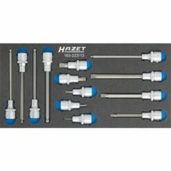 Hazet Jeu De Douilles Mâles - Carré Creux 12,5 Mm (1/2 Pouce) - Profil à 6 Pans Intérieurs, Profil Denture Multiple Intérieur XZN - Nombre D'outils: 13 - 163-222/13