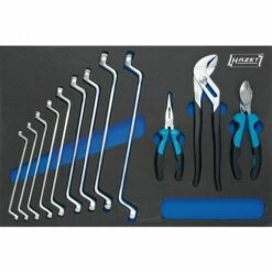 Hazet Jeu D'outils, Clés Polygonales Doubles, Pinces - Profil à 12 Pans Extérieurs - Nombre D'outils: 12 - 163-59/12
