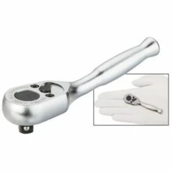 Hazet Cliquet Réversible, Acier Massif - Carré Massif 6,3 Mm (1/4 Pouce) - Longueur Totale: 89 Mm - 863MC