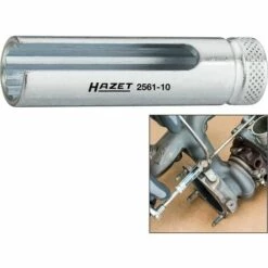 Hazet Douille Pour Le Compresseur Turbo (à 12 Pans) - Carré Creux 6,3 Mm (1/4 Pouce) - Profil à 12 Pans Extérieurs - Taille: 10 - Dimension: 57 - 2561-10