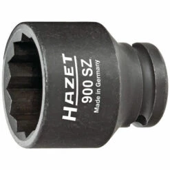 Hazet Douille à 12 Pans à Chocs - Carré Creux 12,5 Mm (1/2 Pouce) - Profil Traction à 12 Pans Extérieurs - Taille: 24 - Longueur Totale: 44 Mm - 900SZ-24