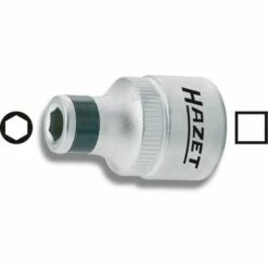 Hazet Adaptateur - Carré Creux 10 Mm (3/8 Pouce) - Hexagone Creux 6,3 (1/4 Pouce) - Longueur Totale: 30 Mm - 2250-2