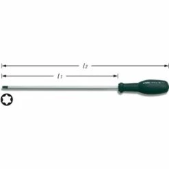 Hazet Tournevis Trinamic - Profil TORX Intérieur - Taille: T 30 - Longueur Totale: 360 Mm - 803LG-T30