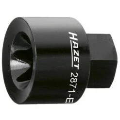 Hazet Douille TORX Pour étrier De Frein - 6 Pans Extérieurs 22 Mm - Profil TORX Extérieur - Taille: E 24 - Longueur Totale: 39.5 Mm - 2871-E24