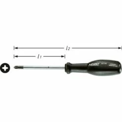Hazet Tournevis Trinamic - Profil Phillips PH - Taille: PH3 - Longueur Totale: 272 Mm - 803-PH3