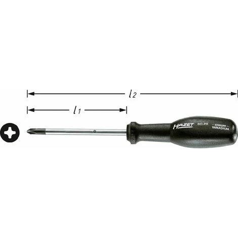 Hazet Tournevis Trinamic - Profil Phillips PH - Taille: PH3 - Longueur Totale: 272 Mm - 803-PH3 3 Hazet Tournevis Trinamic - Profil Phillips PH - Taille: PH3 - Longueur Totale: 272 Mm - 803-PH3
