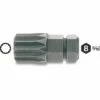 Hazet Embout-tournevis (bit) - Hexagone Massif 8 (5/16 Pouce) - Profil Denture Multiple Intérieur XZN - Taille: M10 - Longueur Totale: 21 Mm - 2597-02
