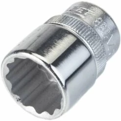 Hazet Douille à 12 Pans - Carré Creux 10 Mm (3/8 Pouce) - Profil Traction à 12 Pans Extérieurs - Taille: 5/8 - Longueur Totale: 29.5 Mm - 880AZ-5/8
