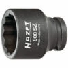Hazet Douille à 12 Pans à Chocs - Carré Creux 12,5 Mm (1/2 Pouce) - Profil Traction à 12 Pans Extérieurs - Taille: 22 - Longueur Totale: 40 Mm - 900SZ-22 -Promos HAZET Boutique 4388861 1
