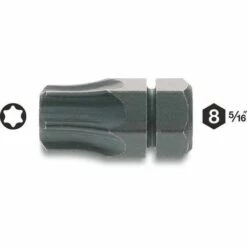 Hazet Embout-tournevis (bit) - Hexagone Massif 8 (5/16 Pouce) - Profil TORX Intérieur - Taille: T 45 - Longueur Totale: 18 Mm - 2597-01