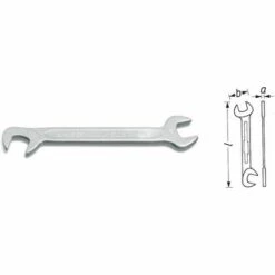 Hazet Clé à Fourche Double - Profil à 6 Pans Extérieurs - Taille: 3.2 - Longueur Totale: 70 Mm - 440-3.2