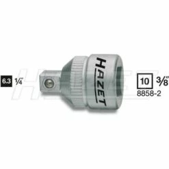 Adaptateur à Chocs Hazet 8858-2 8858-2 Propulseur 3/8 (10 Mm) Sortie 1/4 (6.3 Mm) 26 Mm