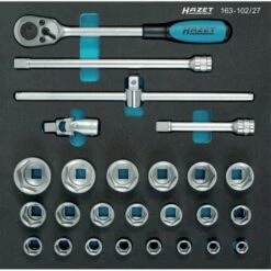 Assortiment D'outils Pour Servante 163-102/27 Jeu De Clé A Douille,serrage Pour Les Vis De Fixation De Coupe Hazet