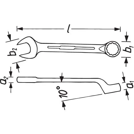 HAZET Clé Mixte 603 Surplat 4 HAZET Clé Mixte 603 Surplat – Image 2