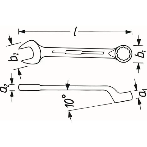 HAZET Clé Mixte 603 Surplat 5 HAZET Clé Mixte 603 Surplat – Image 3