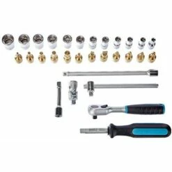 HAZET Jeu De Clés à Douilles 854 ∙ Carré Creux 6,3 Mm (1/4 Pouce) Traction Extérieurs, 6 Pans Intérieurs,