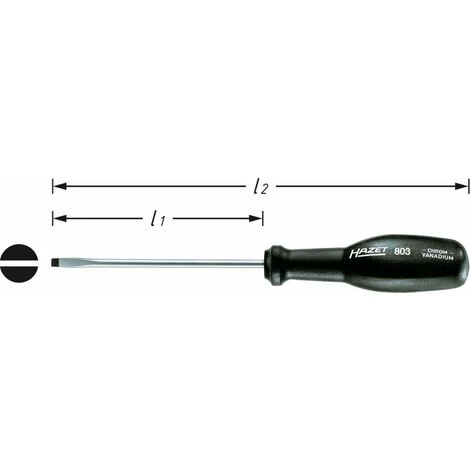 HAZET Tournevis Trinamique 803-140 · Profil De Fente · B: 14 Mm · H: 2,5 Mm 3 HAZET Tournevis Trinamique 803-140 · Profil De Fente · B: 14 Mm · H: 2,5 Mm